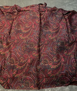 Paisley Maroon Print Fabric Multicolor 3 Yard X 43 Inches Wide Polyester Blend - Picture 1 of 4
