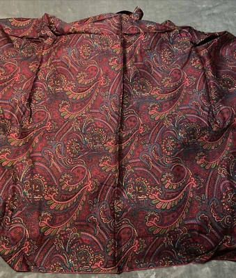 Paisley Maroon Print Fabric Multicolor 3 Yard X 43 Inches Wide Polyester Blend - Image 1 of 4