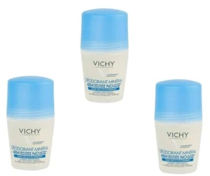3 x VICHY DEO Roll-on Mineral 48h ohne Aluminium & alcohol 3 x 50 ml Deodorant - Bild 1 von 1