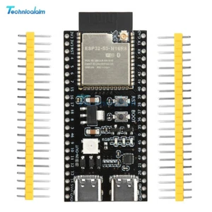 ESP32-S3 N16R8 N8R2 Dual Type-C WIFI Bluetooth Development Board W/ Antenna Base - Picture 1 of 28