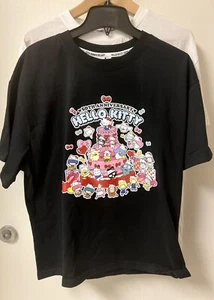 Sanrio Hello Kitty 50th Anniversary SOFT Black T-shirt Oversized M Clothes - Picture 1 of 10