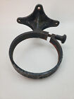 Antique Cast Iron Wall Mount Ring Bracket Oil Lamp Base 3 ¾” to 4” Lamps