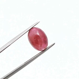 Natural Pink tourmaline Oval Shape Loose Gemstone Flatback Cabochon 8 Carat - Picture 1 of 3