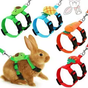 4Sets Adjustable Bunny Rabbit Harness and Leash Set Small Pet Cute Vest Harness - Picture 1 of 7