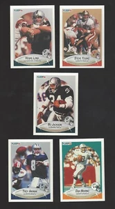 1990 FLEER FOOTBALL HOF LOT(5) NM-NM/MT MARINO AIKMAN YOUNG LONG JACKSON - Picture 1 of 1