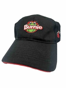 Miami Heat Burnie Mascot Hat Cap Adjustable Logo Basketball Adult OSFM SGA Black - Picture 1 of 5
