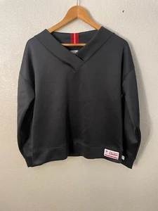 Team Canada Olympic Long Sleeve Black Pullover Sweatshirt V-Neck Women's Small - Picture 1 of 6