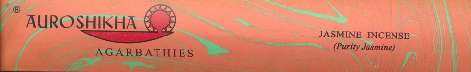 PACOTE DUPLO: Jasmim, Incenso Auroshikha, Dois Pacotes de 10 Gramas (8-15 Bastões) - Imagem 1 de 1