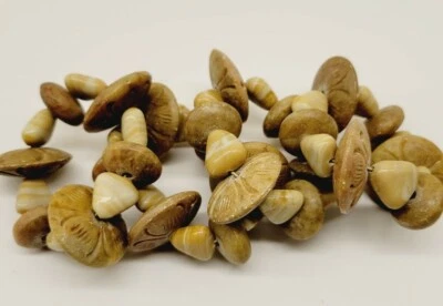 Набор из 4 колец для салфеток с асимметричным резным камнем деко деревенский  - Изображение 1 из 4