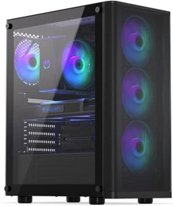 ENDORFY Ventum 200 ARGB, ATX Case, 4 x 120 mm ARGB Fans Included, Mesh Design, E - Picture 1 of 3