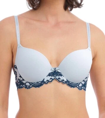 Sujetador Wacoal Instant Icon Arctic Ice Titan Talla 38E Acolchado Contorno Encaje 853322 Nuevo Foto 1 de 4