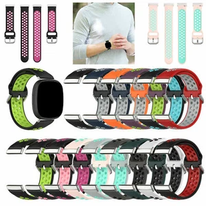 Correa de muñeca de silicona de repuesto para Fitbit Versa 4/3 Sense - Imagen 1 de 27