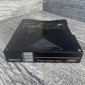 Denon 6 Disc CD Magazine ACD-10 PRW-163 Music Black Compact Disc -FREE SHIPPING - Picture 1 of 9