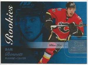 2015-16 Fleer Showcase Flair Blue Ice Rookie #39 Sam Bennett R0 168/199 Flames - Picture 1 of 2