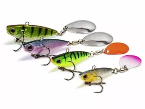 Quantum 4street Spin-Jig 47mm 35g Sinking Spinning Tail Lure COLOURS - Foto 1 di 8