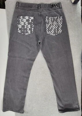 G-UNIT Denim Co Mens Jeans 38X34 (Actual 36X34) Gray Y2K 90's Baggy Hip Hop - Image 1 of 4