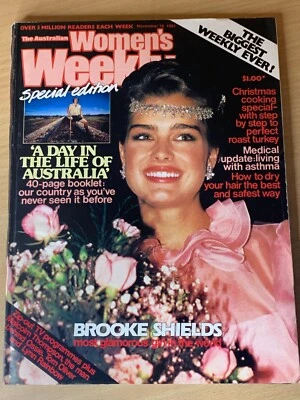 The Australian Women's Weekly Magazine November 18 1981 Brooke Shields - Image 1 of 2