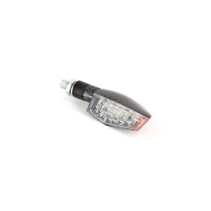 Paire de Mini Clignotant LED C.E + Led Latérales - 100 x 35mm Look Carbone -