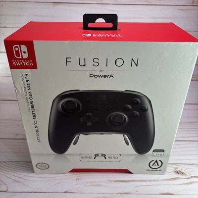 PowerA Fusion Pro White/Black Nintendo Switch Wireless Controller  - NEW/SEALED - Image 1 of 4