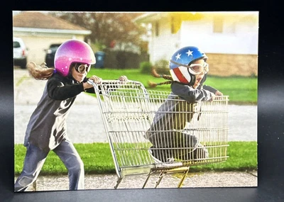 Friendship (Girls with shopping Cart) Greeting Card w/Envelope - Image 1 of 4