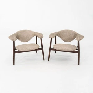 2024 Pair of GamFratesi for GUBI Masculo Lounge Chairs with Beige Upholstery - Picture 1 of 12