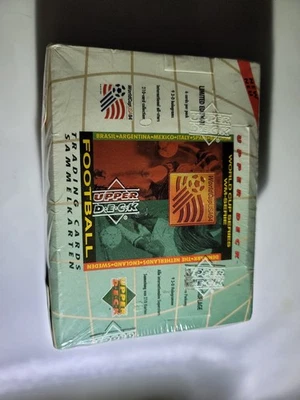 Caja de tarjetas coleccionables de fútbol/fútbol Copa Mundial Upper Deck 1994 - inglés/alemán Foto 1 de 4