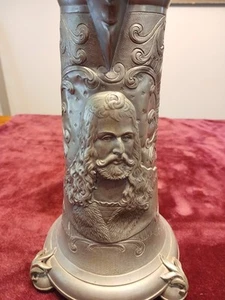 (2)German pewter lidded tankard made by Franz Kainzinger in Nurnberg (Nuremberg) - Picture 1 of 7