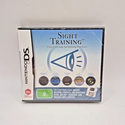 Sight Training Enjoy Exercising & Relaxing Your eyes Nintendo DS PAL New Sealed - Image 1 of 4