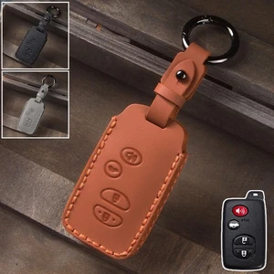 Genuien Leather Car Key Case Cover For Toyota Prius Avalon Camry Corolla Venza - Picture 1 of 12