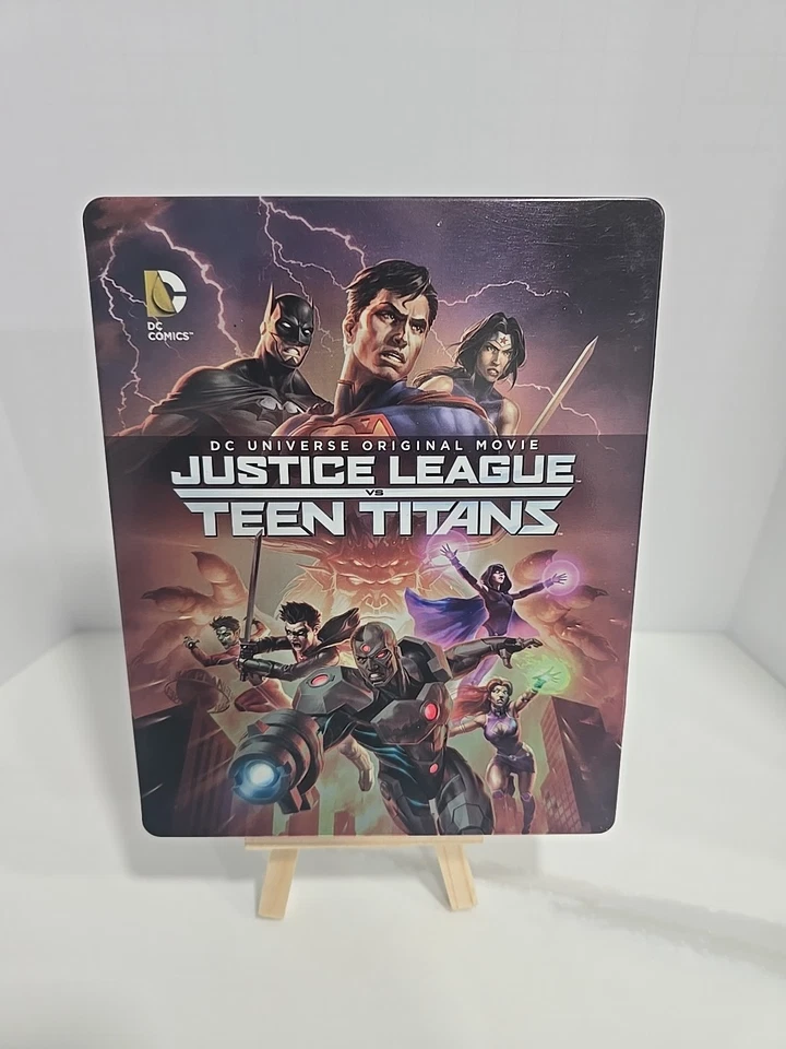 DC Justice League Vs. Teen Titans (Blu-ray + DVD Steelbook 2016) New (Other) - Image 1 of 4