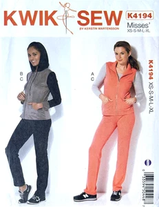 Kwik Sew Pattern K4194 Misses Vest, Jacket & Pull On Pants Sizes XS - XL - Picture 1 of 2