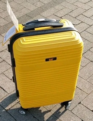 Catapilar Cabin Trolley, Hartschalenkoffer Reisekoffer, Koffer, Gelb # Neu  - Bild 1 von 4