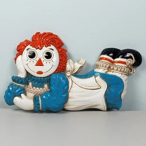 Vintage Raggedy Ann Wall Hanging Plaque Decoration Kids 1977 Bobbs-Merrill - Picture 1 of 23