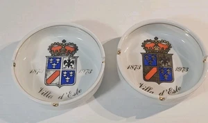 Vintage Paar 5 Sterne Villa d'Este Hotel Aschenbecher Comer See Italien Porzellan  - Bild 1 von 11