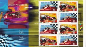 SA19i Canada 1997 15th Death Anniv of Gilles Villeneuve Race Pilot mint S/S - Picture 1 of 1