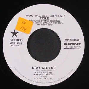 EXILE: stay with me / same MCA 7" Single 45 RPM - Picture 1 of 2