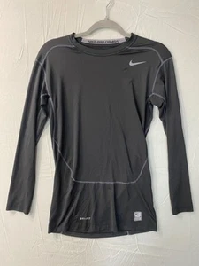 Nike Pro Combat Dri-Fit Men's Shirt, Size Large, Black, Pre-Owned - Picture 1 of 14