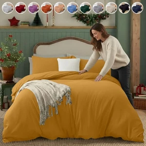 Juego de funda de edredón con fundas de almohada fundas de edredón de lujo juegos de cama Queen King Reino Unido - Imagen 1 de 56