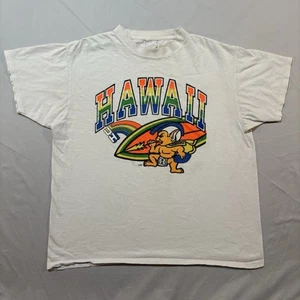 T-shirt vintage Università delle Hawaii taglia XL anni 80 90 USA Rainbow Warriors calcio - Foto 1 di 14