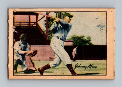 1952 Berk Ross Johnny Mize LOW GRADE (pinhole) HOF Vintage Baseball Card - Image 1 of 2