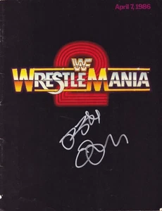 Programa de eventos WWF Wrestlemania 2 firmado por Ozzy Osbourne (con PSA) - Imagen 1 de 1