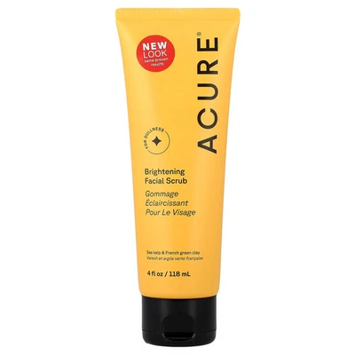 Acure Organics Brilliantly Brightening Facial Scrub 4 fl oz 118 ml Cruelty-Free, - Image 1 of 3