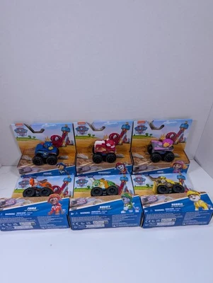 Paw Patrol Pup Squad Racers – Lot Of 6 - 2" Rescue Wheels Vehicles - Image 1 of 4