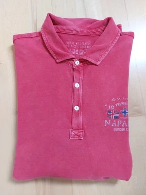 NEUw. *Napapijri*modernes rotes  Langarm- Poloshirt* GRÖßE Xl - Bild 1 von 4