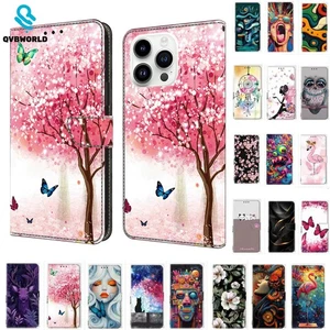 For iPhone 6 6S 7 8 SE X XR XS Max 11 Pro Wallet Flip Pattern Leather Case Cover - Picture 1 of 32