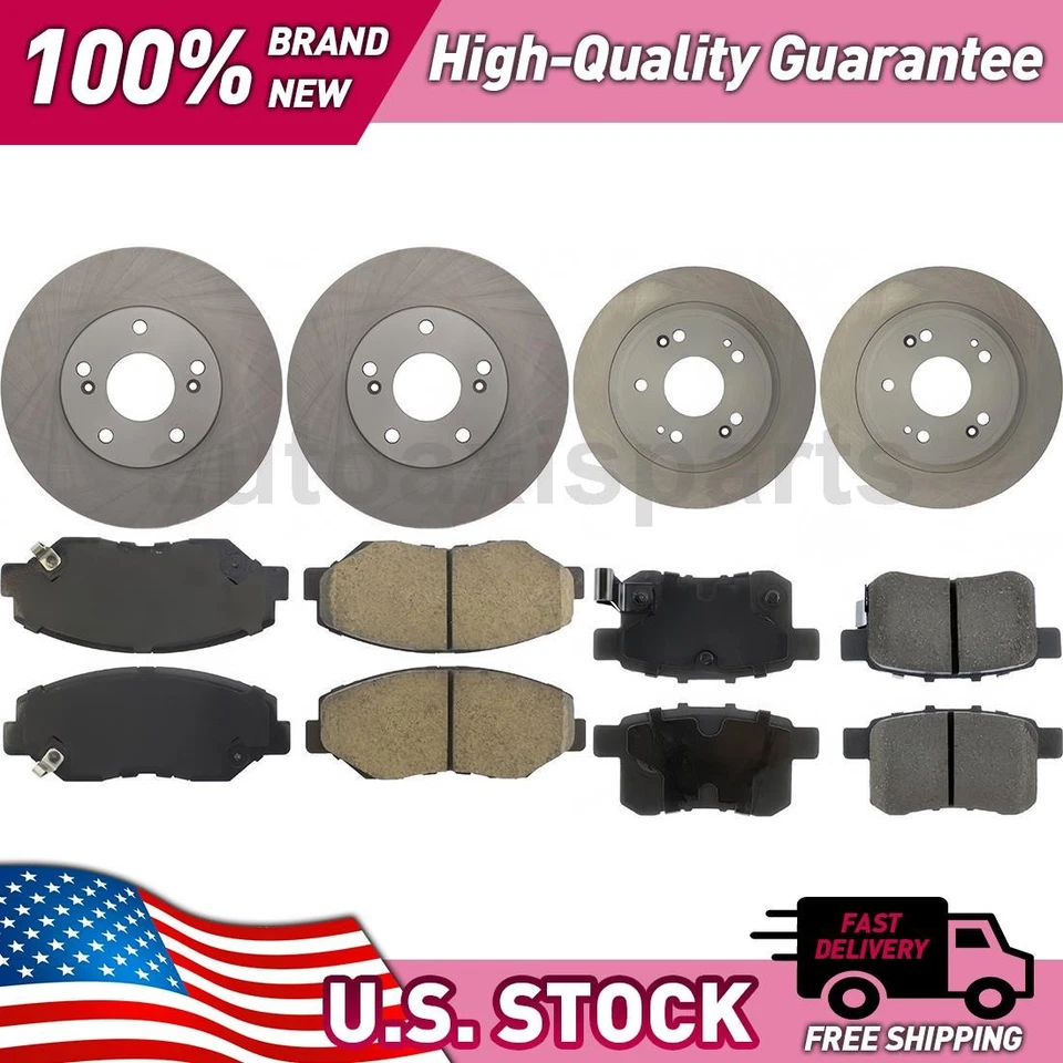 Kit de actualización de freno de disco de piezas centradas delanteras y traseras para Honda Accord 2011-2012 Foto 1 de 1