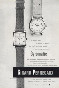 1951 Girard Perregaux: Gyromatic Watch Vintage Print Ad - Picture 1 of 1