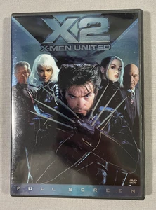 X2 X-Men United DVD 2003 Full Screen Edition Hugh Jackman Patrick Stewart - Imagen 1 de 4