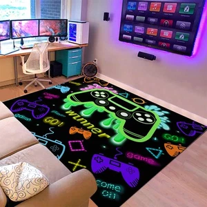 Sunnycitron Gaming Area Rugs Gamer Player Rug for Boys Room Decor Teens 3D Vi... - Picture 1 of 6