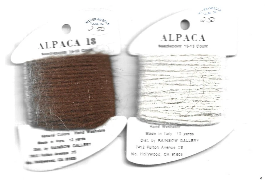 Rainbow Gallery Threads Lot of 2 Faux Fur Alpaca & Alpaca 18 - Image 1 of 1